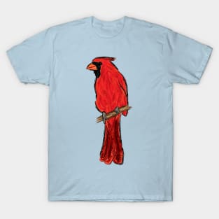 Artwork of a Nothern Cardinal I T-Shirt